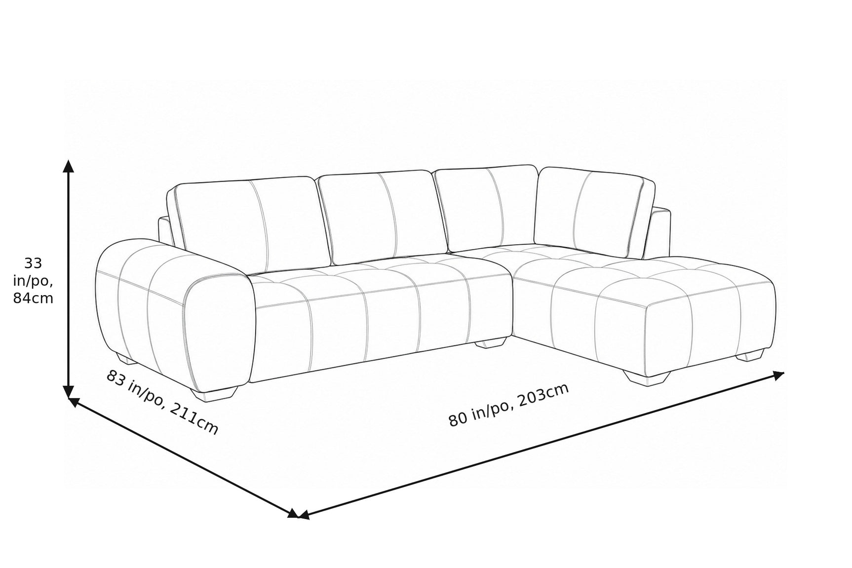 Evelina Leather Sectional Sofa