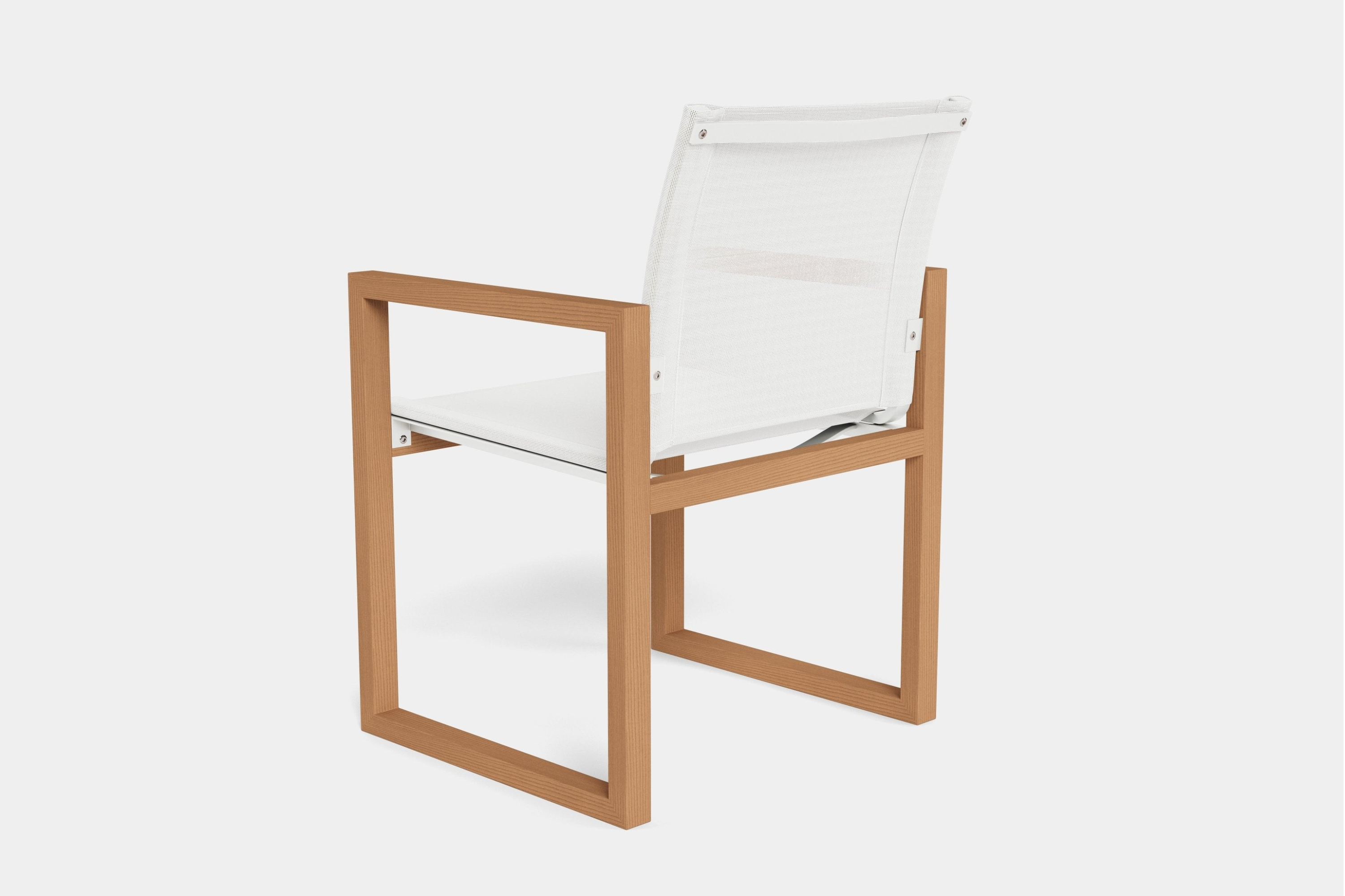 Valencia Ewan Teak Outdoor Dining Chair, White