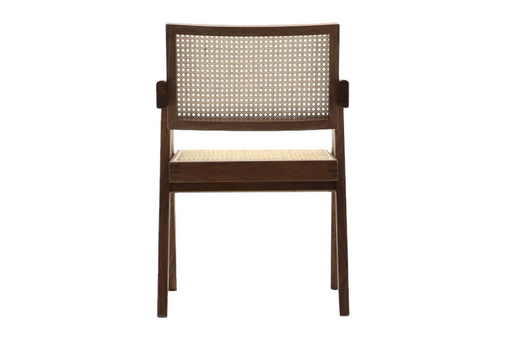 Valencia Sonata Solid Wood Frame Accent Chair, Oiled Walnut Color