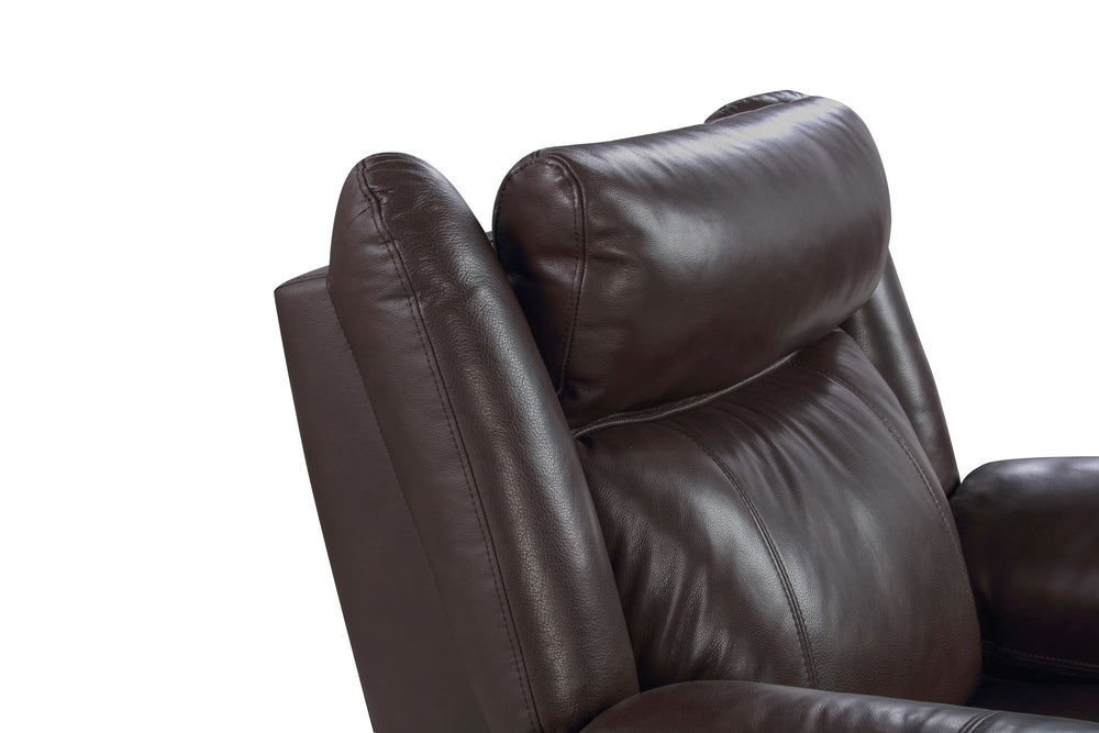 Valencia Charlie Leather Single Seat Recliner, Dark Brown Color