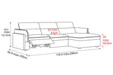 Fernanda Fabric Recliner Sectional Sofa