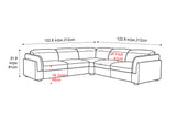 Fernanda Fabric Corner Sectional Sofa