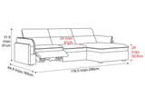 Fernanda Fabric Recliner Sectional Sofa