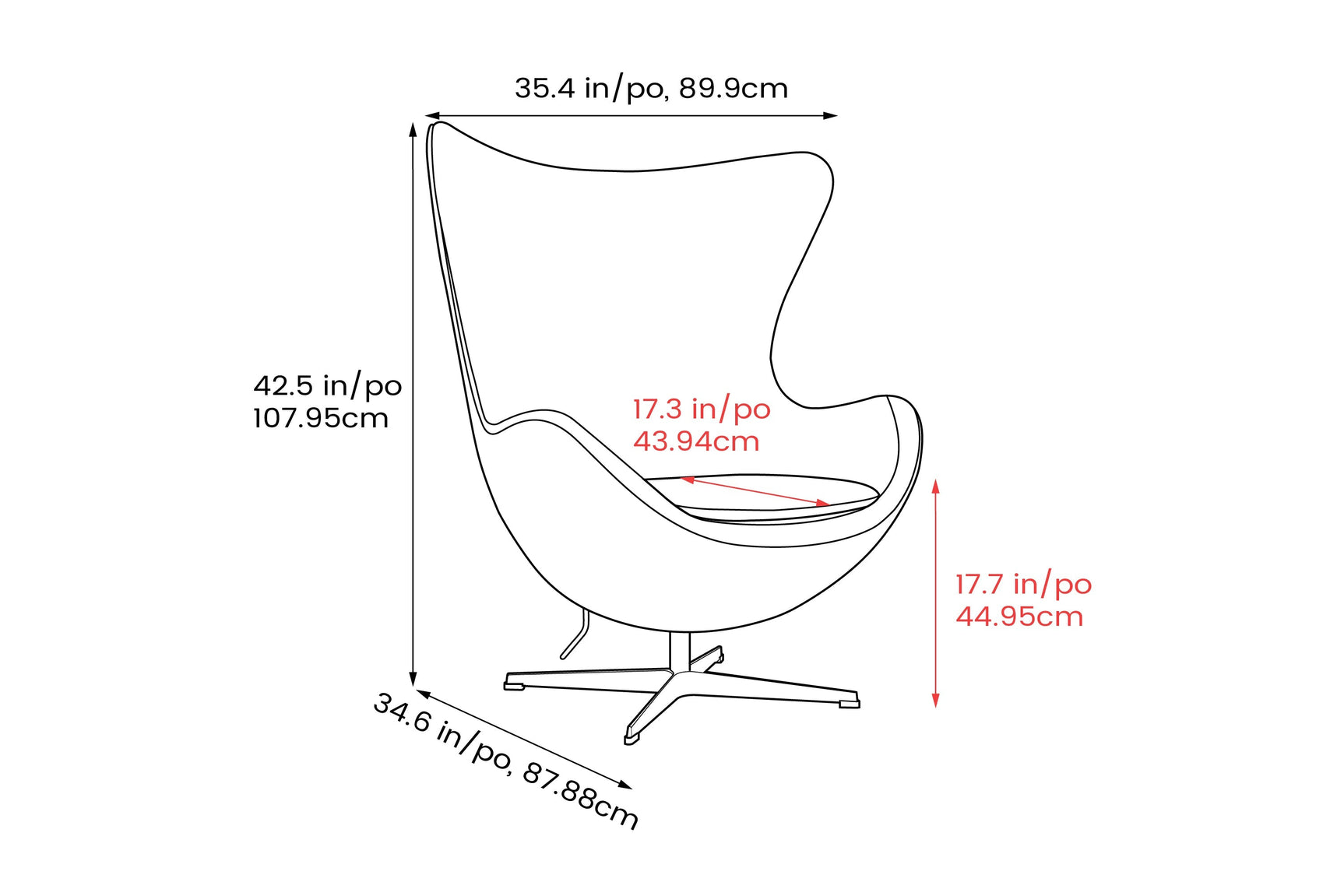 Finola Leather Accent Chair