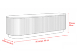 Flutra Wood Media Console
