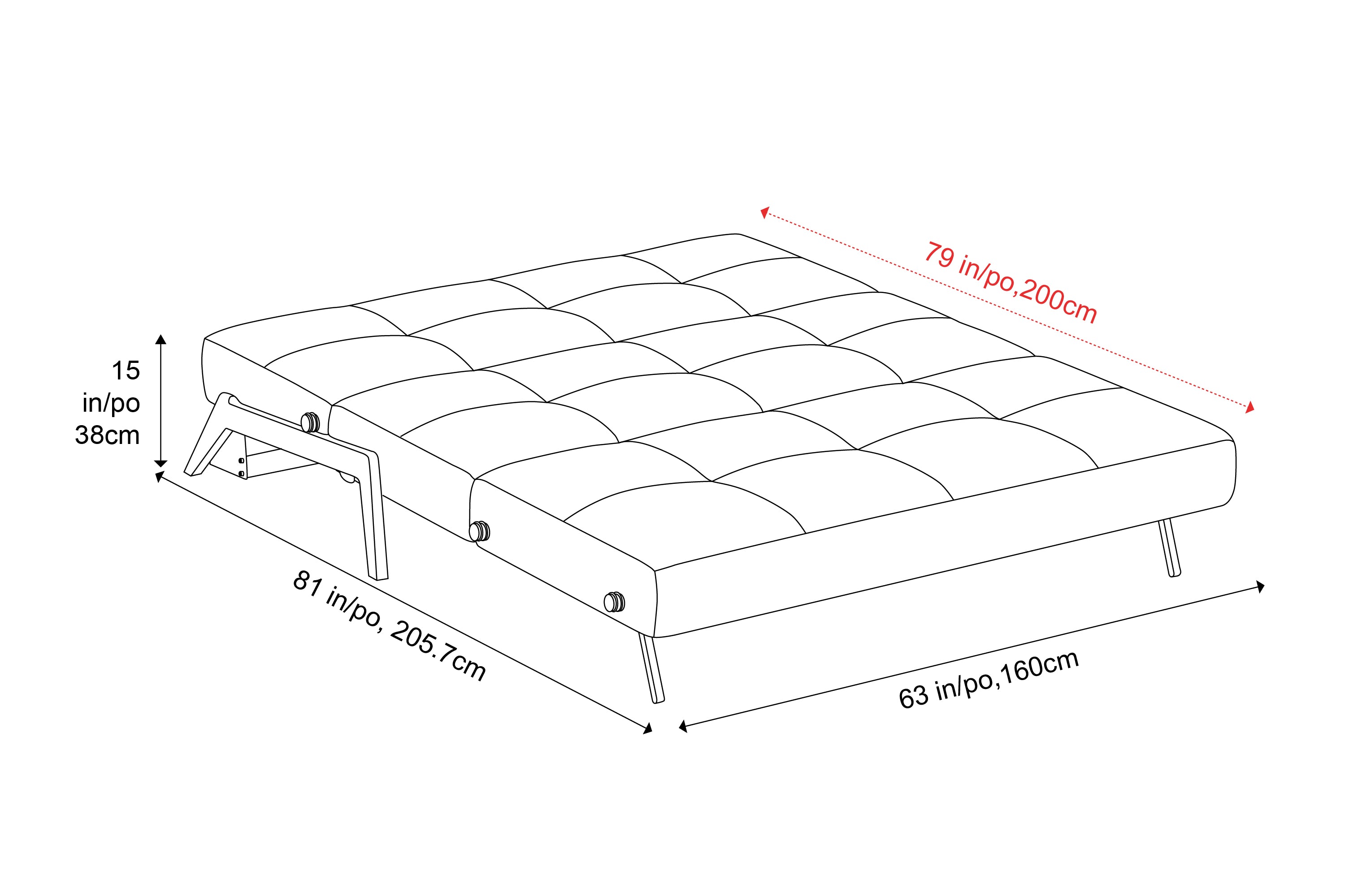 Valencia Francesco Fabric Sofa Bed, Light Grey