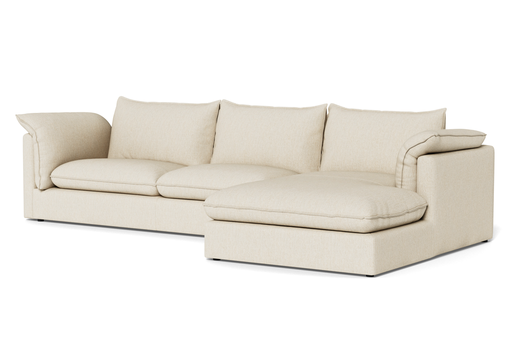 Valencia Frederick Fabric Modular Sofa, Three Seats With Right Chaise, Beige