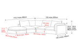 Frederick Fabric Corner Sectional Sofa
