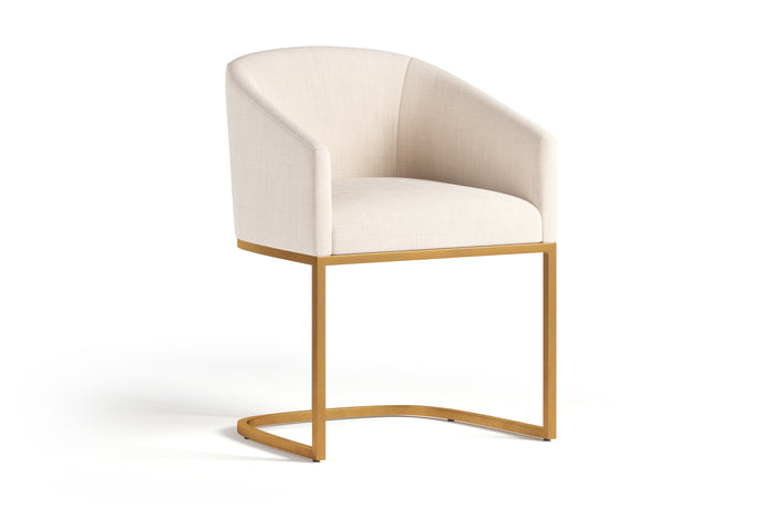 Valencia Giamaria Fabric Dining Chair, Cream