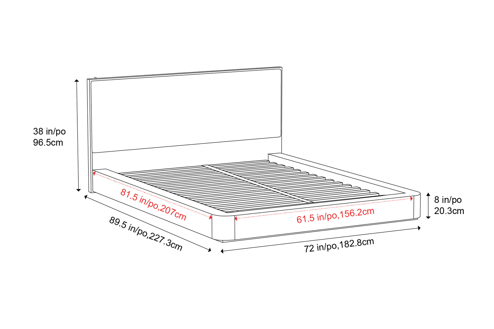 Gianna Wood Bed Frame