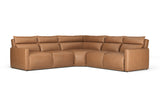 Giovanni Leather Dual Recliner Corner Sectional Sofa