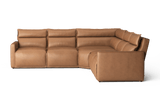 Giovanni Leather Dual Recliner Corner Sectional Sofa