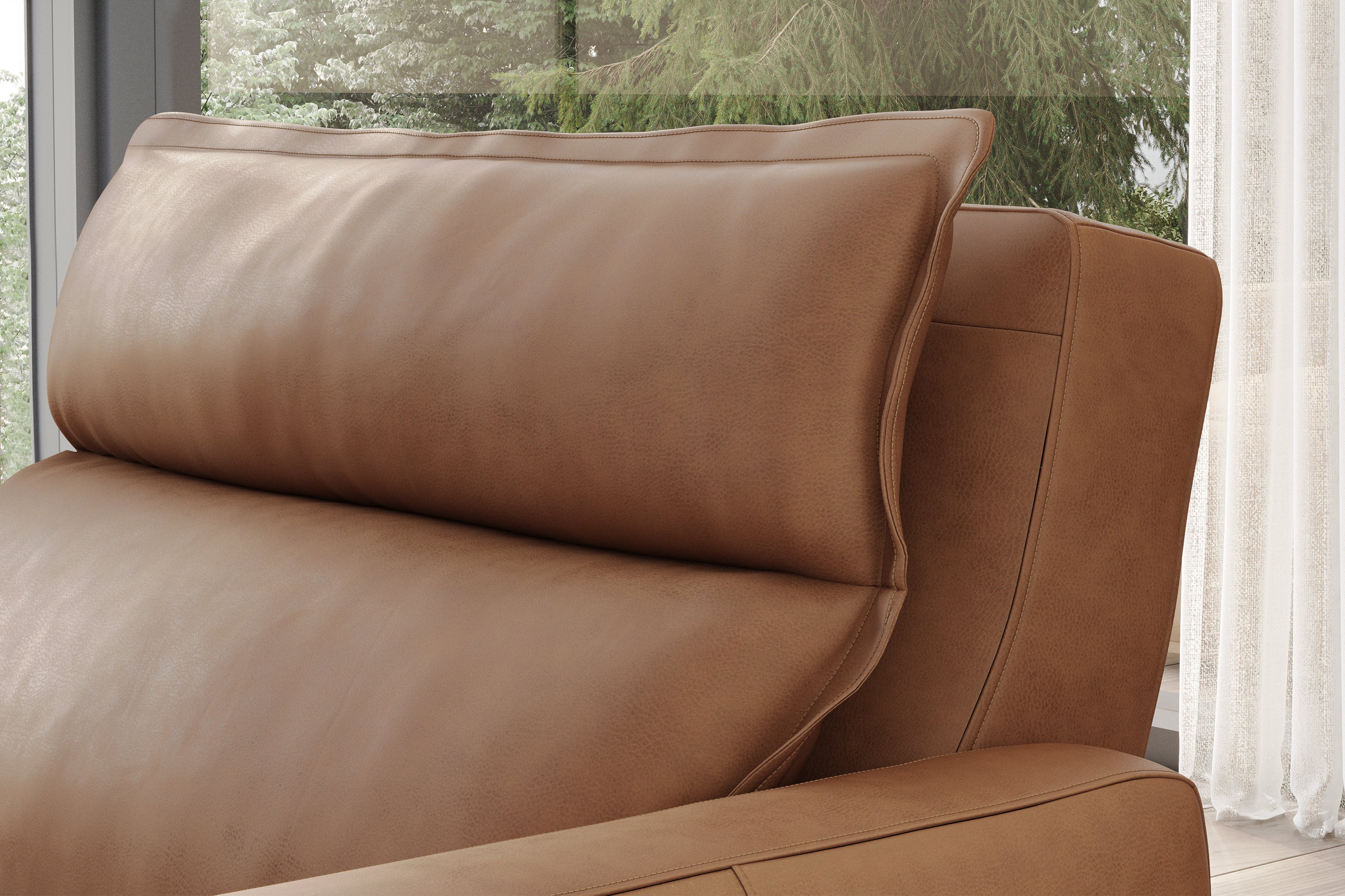 Valencia Giovanni Leather Recliner Chair, Camel Brown