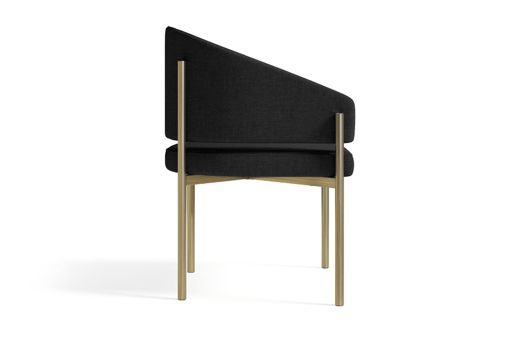 Valencia Giulietta Fabric Dining Chair, Black