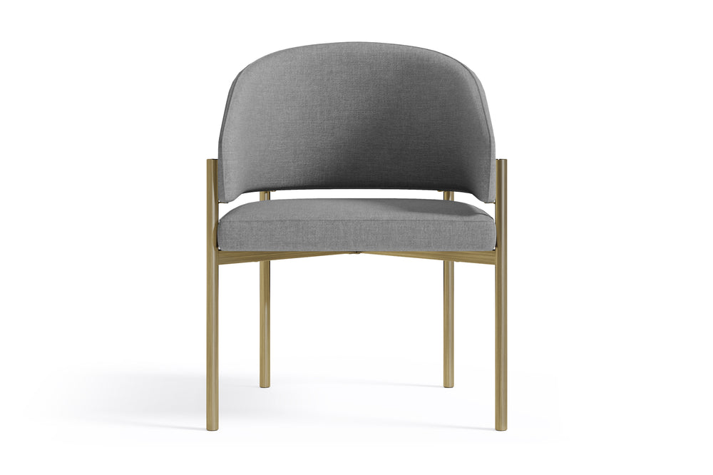 Valencia Giulietta Fabric Dining Chair, Charcoal Grey