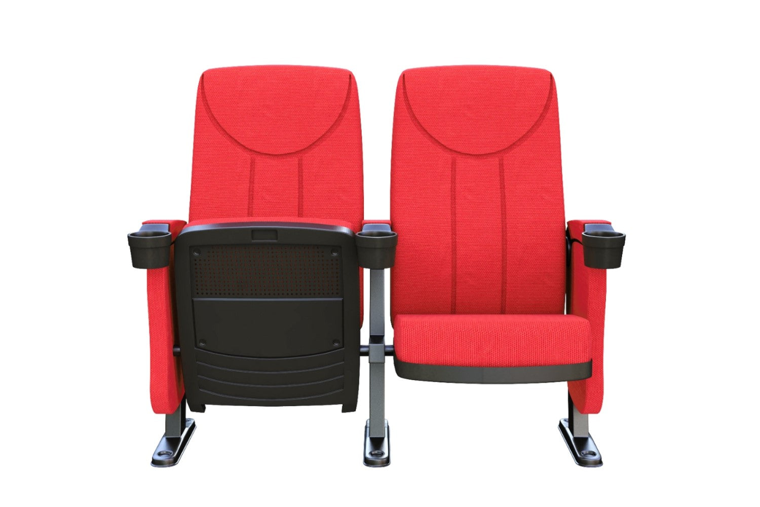 Valencia Gregory Fabric Commercial Cinema Auditorium Seats, Red