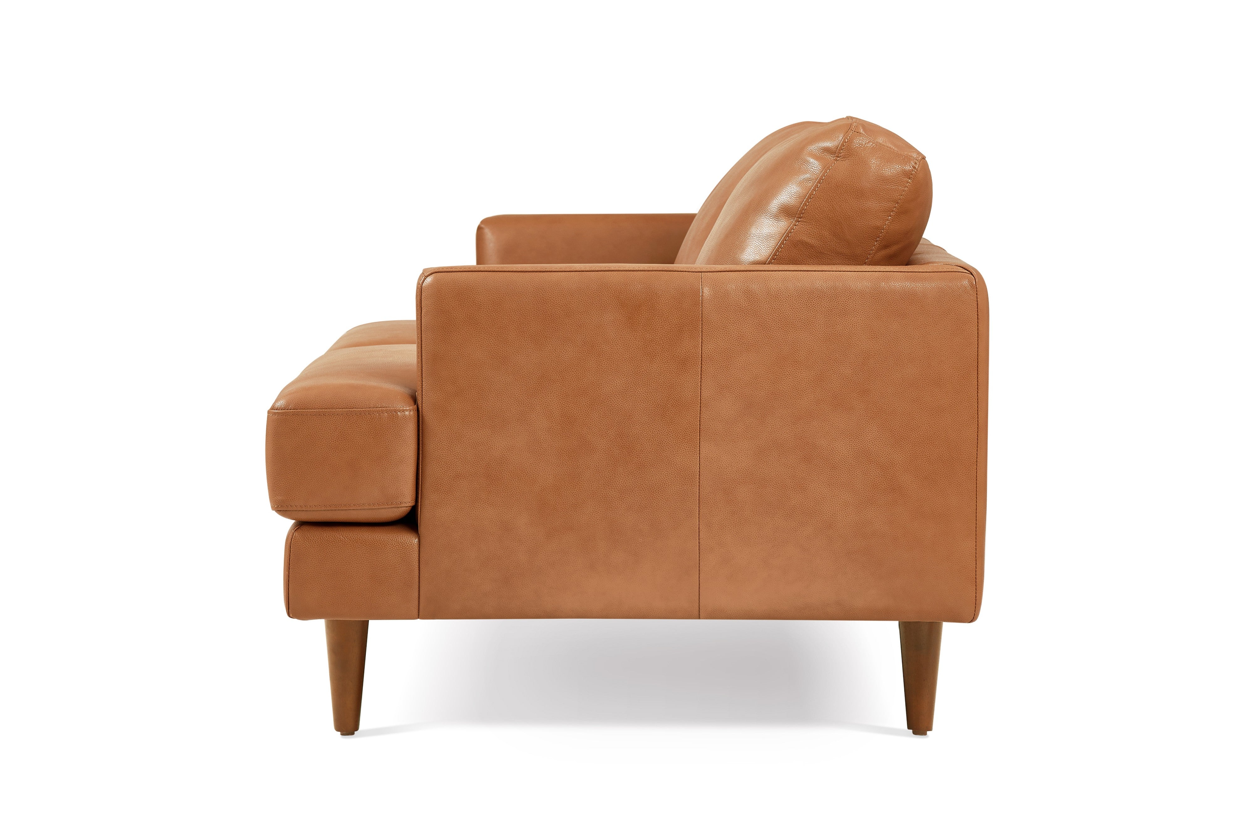 Valencia Grosseto Top Grain Leather Loveseat Sofa, Cognac