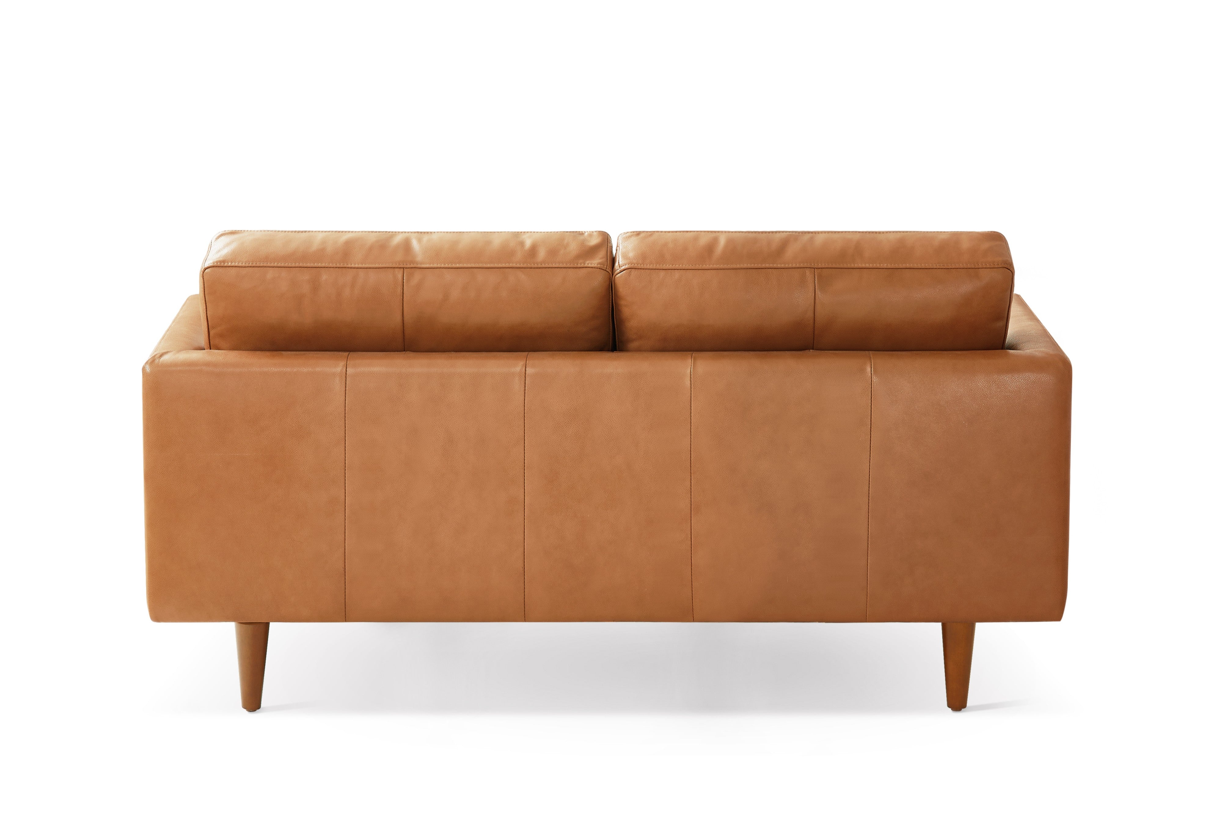 Valencia Grosseto Top Grain Leather Loveseat Sofa, Cognac