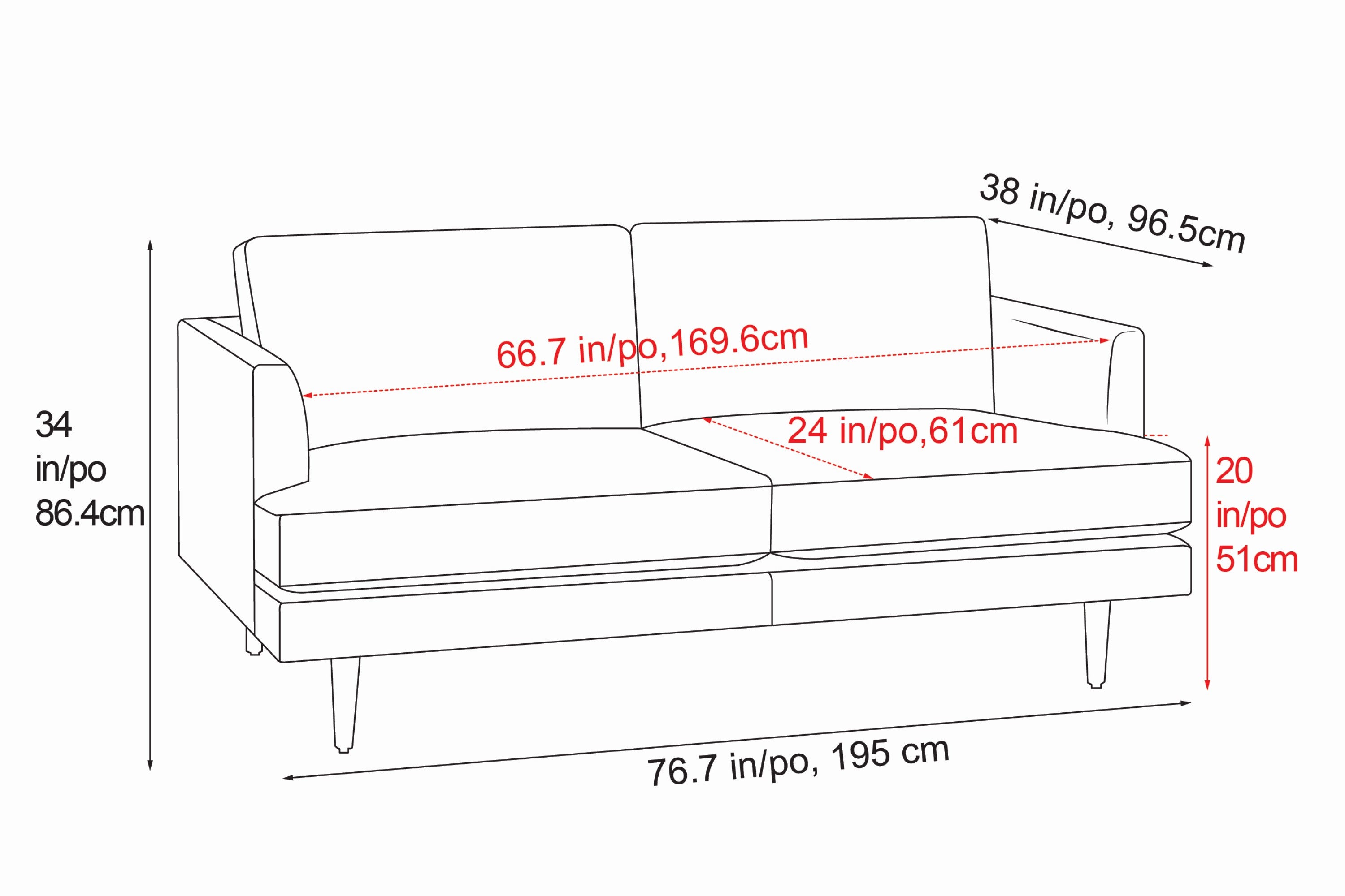 Valencia Grosseto Top Grain Leather Loveseat Sofa, Cognac