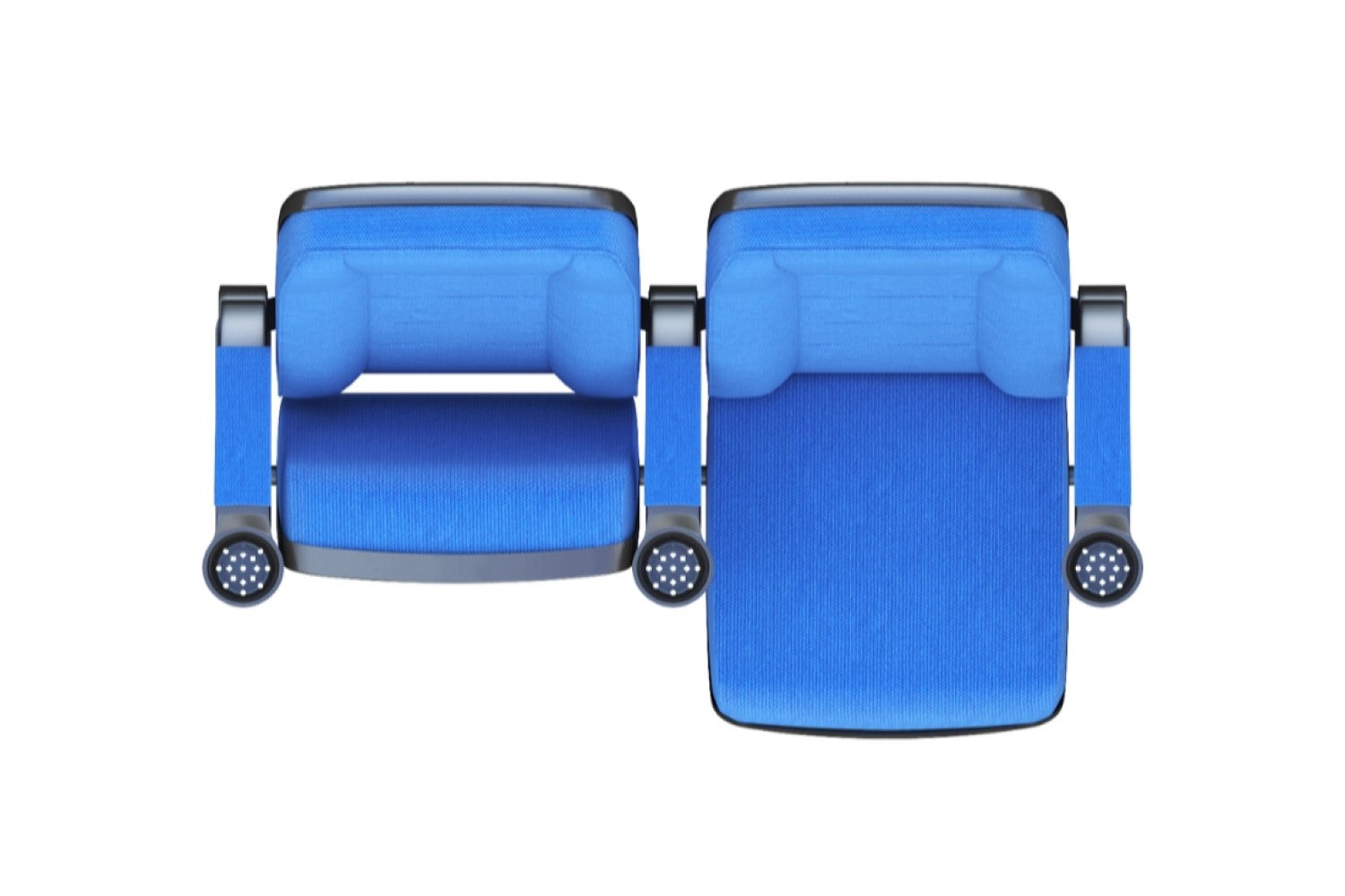 Valencia Gustavo Fabric Commercial Cinema Auditorium Seats, Blue