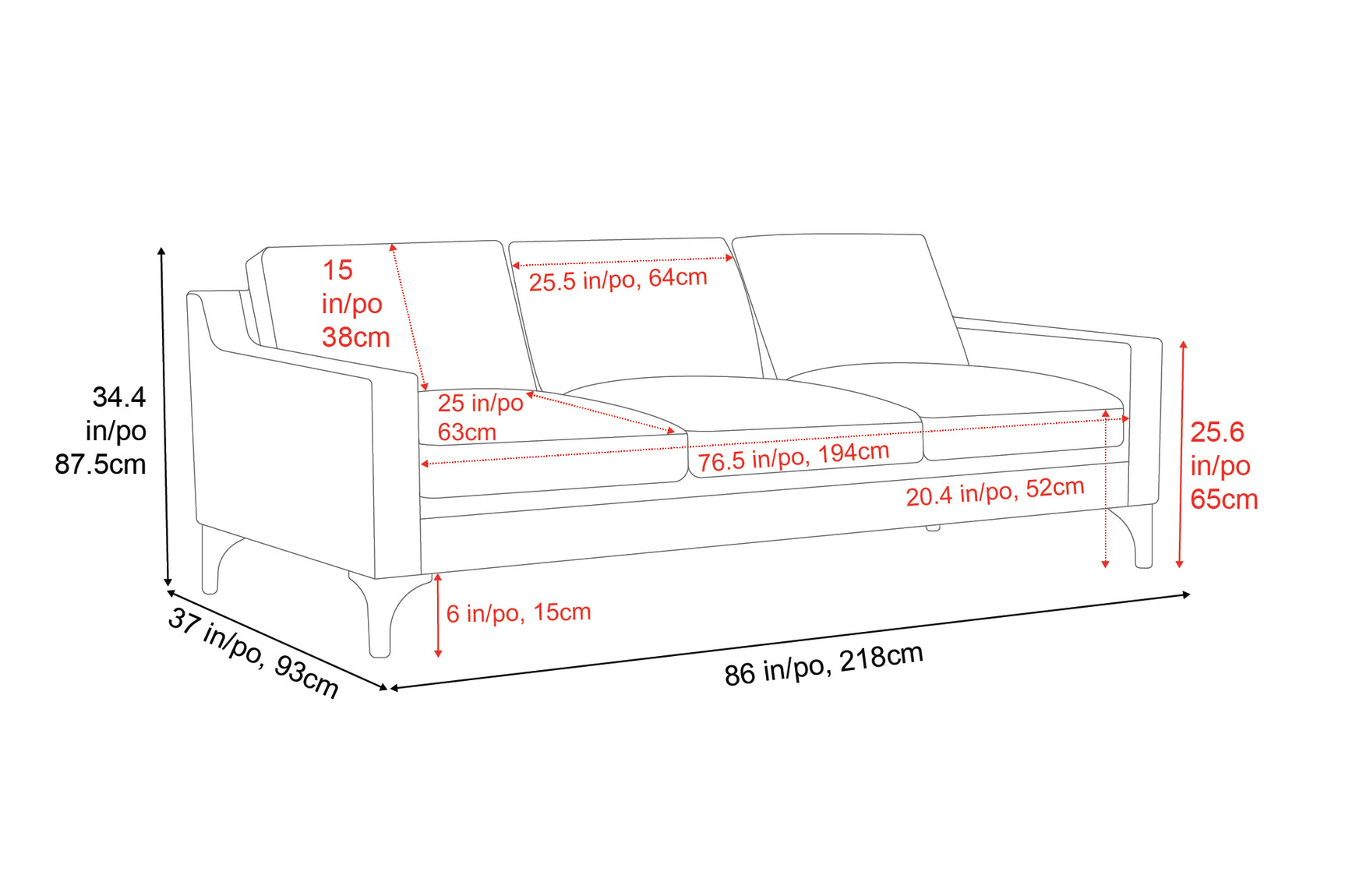 Hannah Leather Sofa