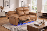 Harbour Immersive Audio Leather Dual Recliner Sofa with Heat & Massage & Ventilation