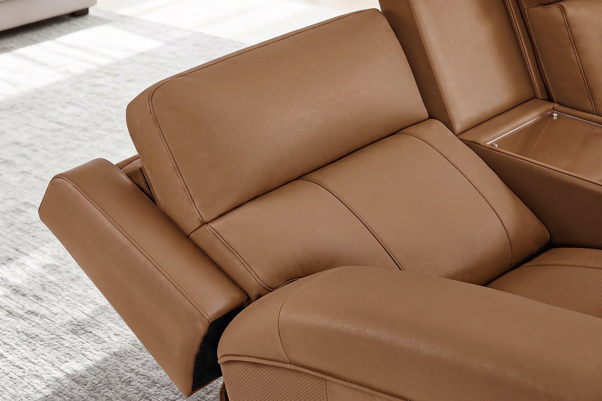 Harbour Immersive Audio Leather Dual Recliner Sofa with Heat & Massage & Ventilation