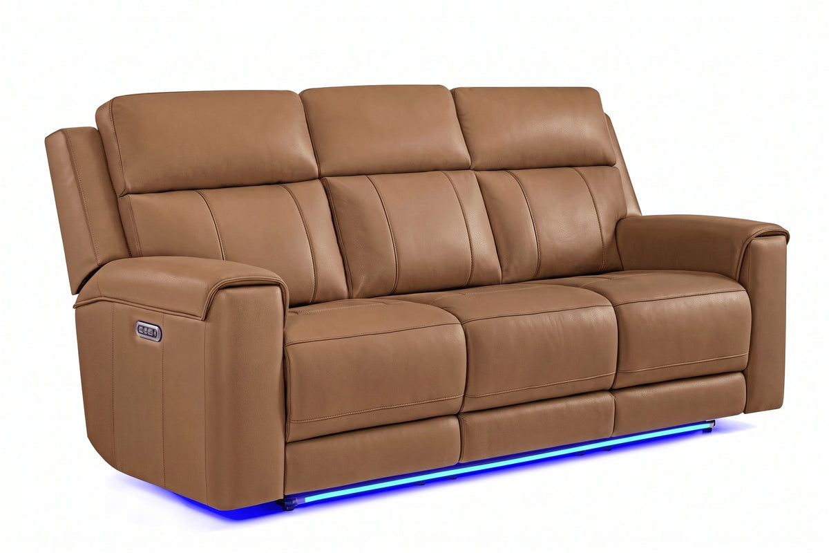 Harbour Immersive Audio Leather Dual Recliner Sofa with Heat & Massage & Ventilation