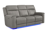Harbour Immersive Audio Leather Dual Recliner Sofa with Console