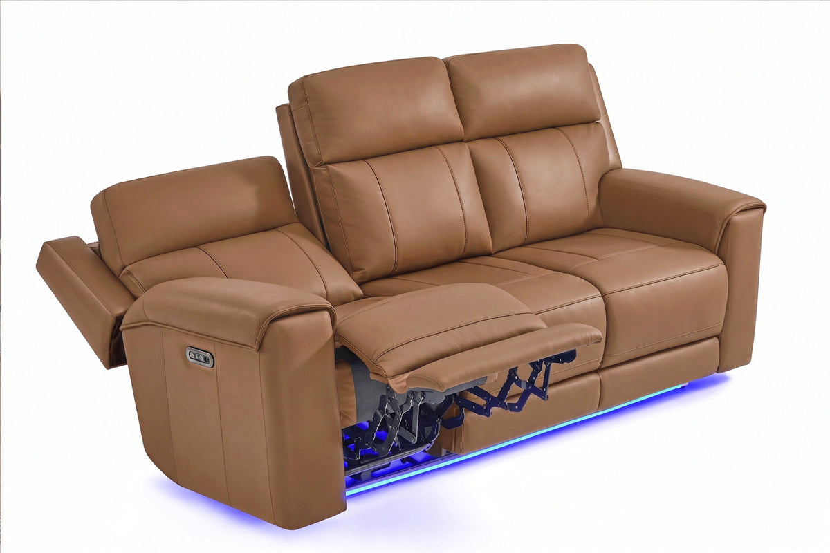 Harbour Immersive Audio Leather Dual Recliner Sofa with Heat & Massage & Ventilation
