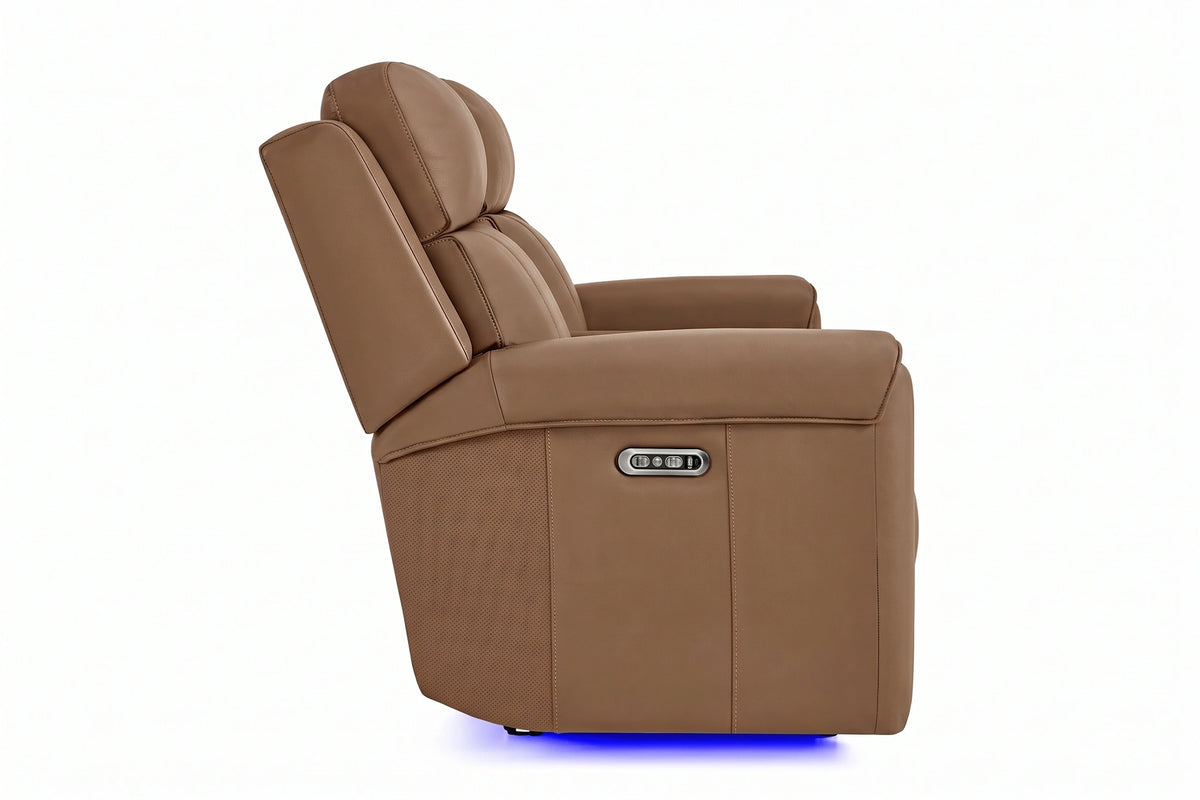 Harbour Immersive Audio Leather Dual Recliner Sofa with Heat & Massage & Ventilation