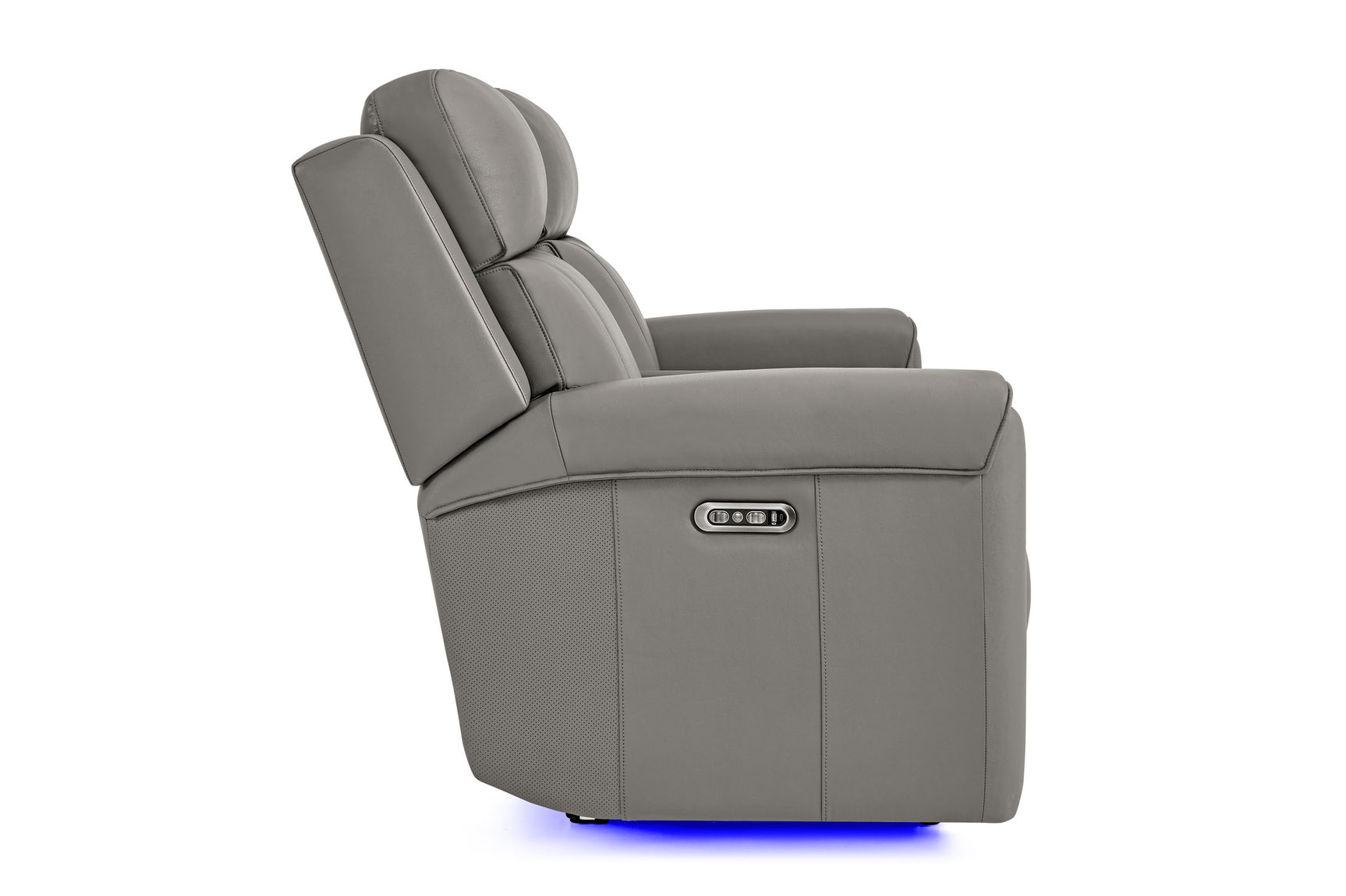 Harbour Immersive Audio Leather Dual Recliner Loveseat Sofa with Console