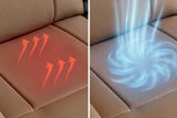 Harbour Immersive Audio Leather Dual Recliner Sofa with Heat & Massage & Ventilation