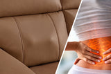Harbour Immersive Audio Leather Dual Recliner Loveseat Sofa with Heat & Massage & Ventilation