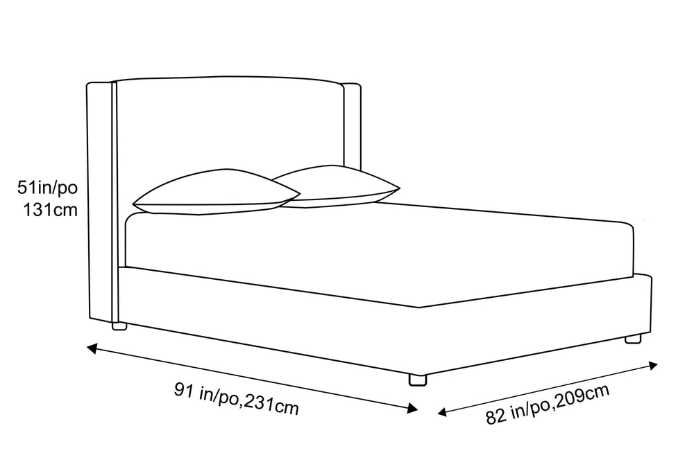 Valencia Harley Wood Storage King Bed Frame, Beige