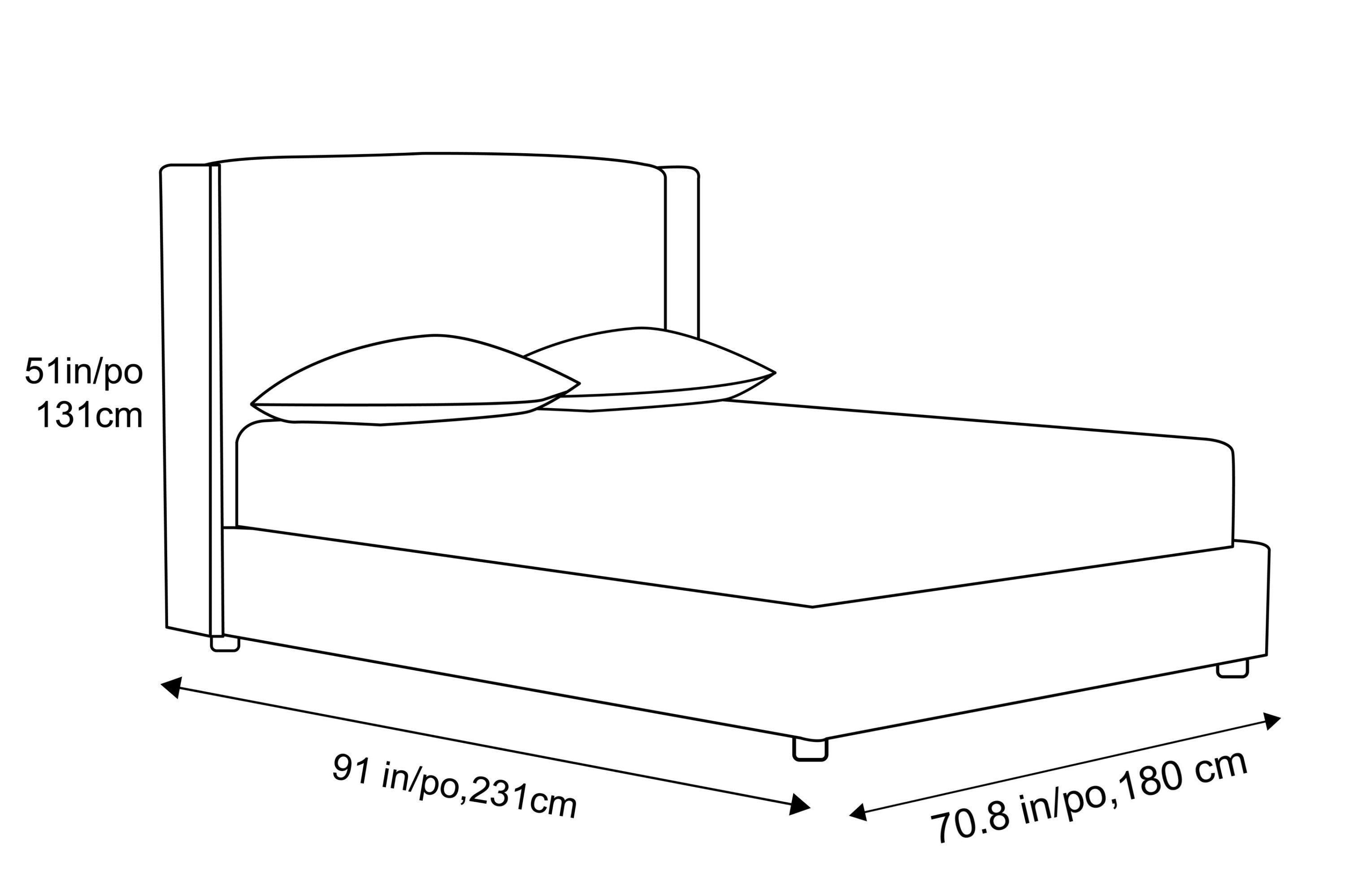 Valencia Harley Wood Storage Queen Bed Frame, Beige