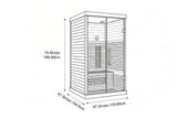 Valencia Aura™ 2-Person Full Spectrum Infrared Sauna | Low-EMF Hemlock