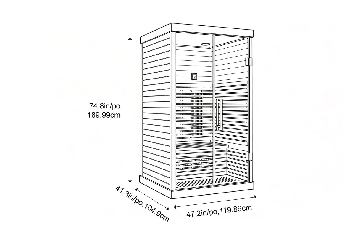 Valencia Aura™ 2-Person Full Spectrum Infrared Sauna | Low-EMF Hemlock