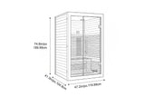 Valencia Aura™ 2-Person Full Spectrum Infrared Sauna | Low-EMF Hemlock