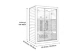 Valencia Aura™ 3-Person Full Spectrum Infrared Sauna | Low-EMF Hemlock