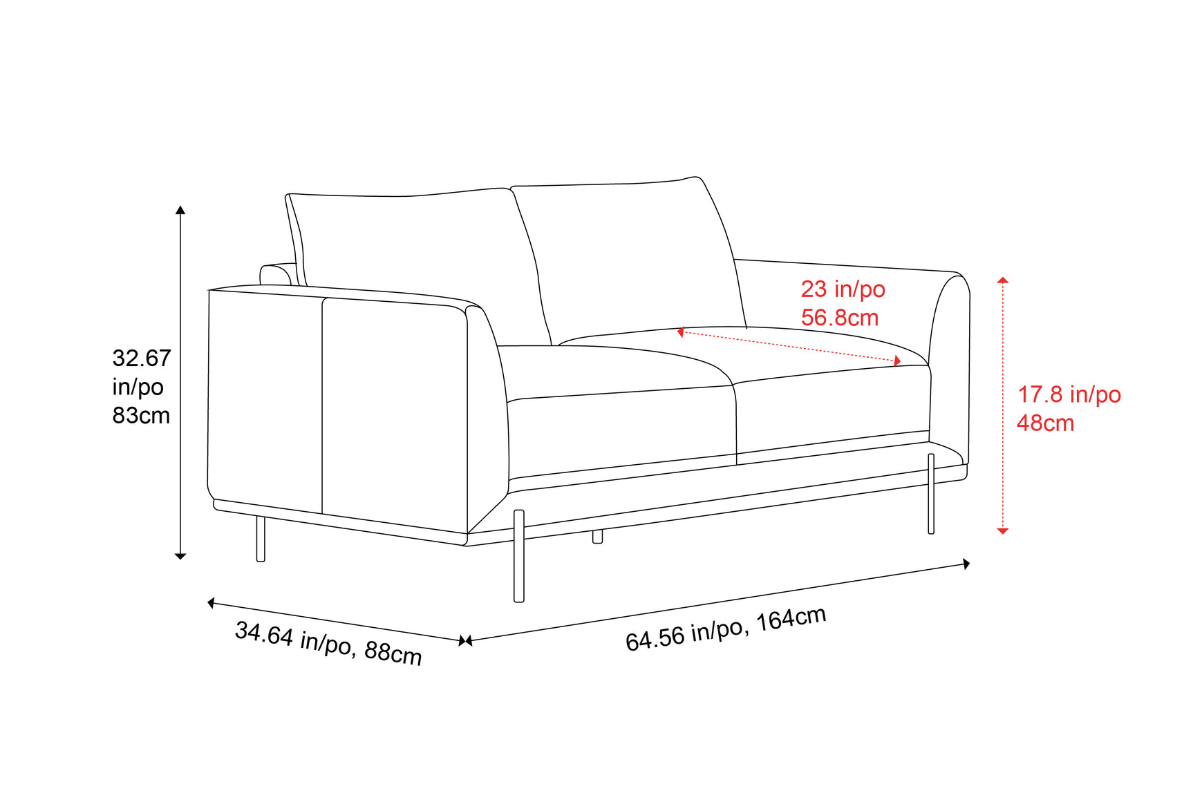 Imogen Leather Sofa
