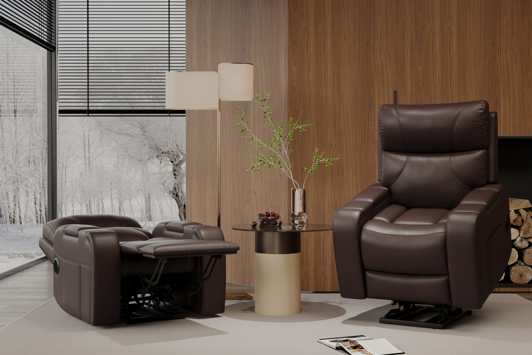 Ingrid Leather Heat & Massage & Ventilation Power Lift Recliner Chair