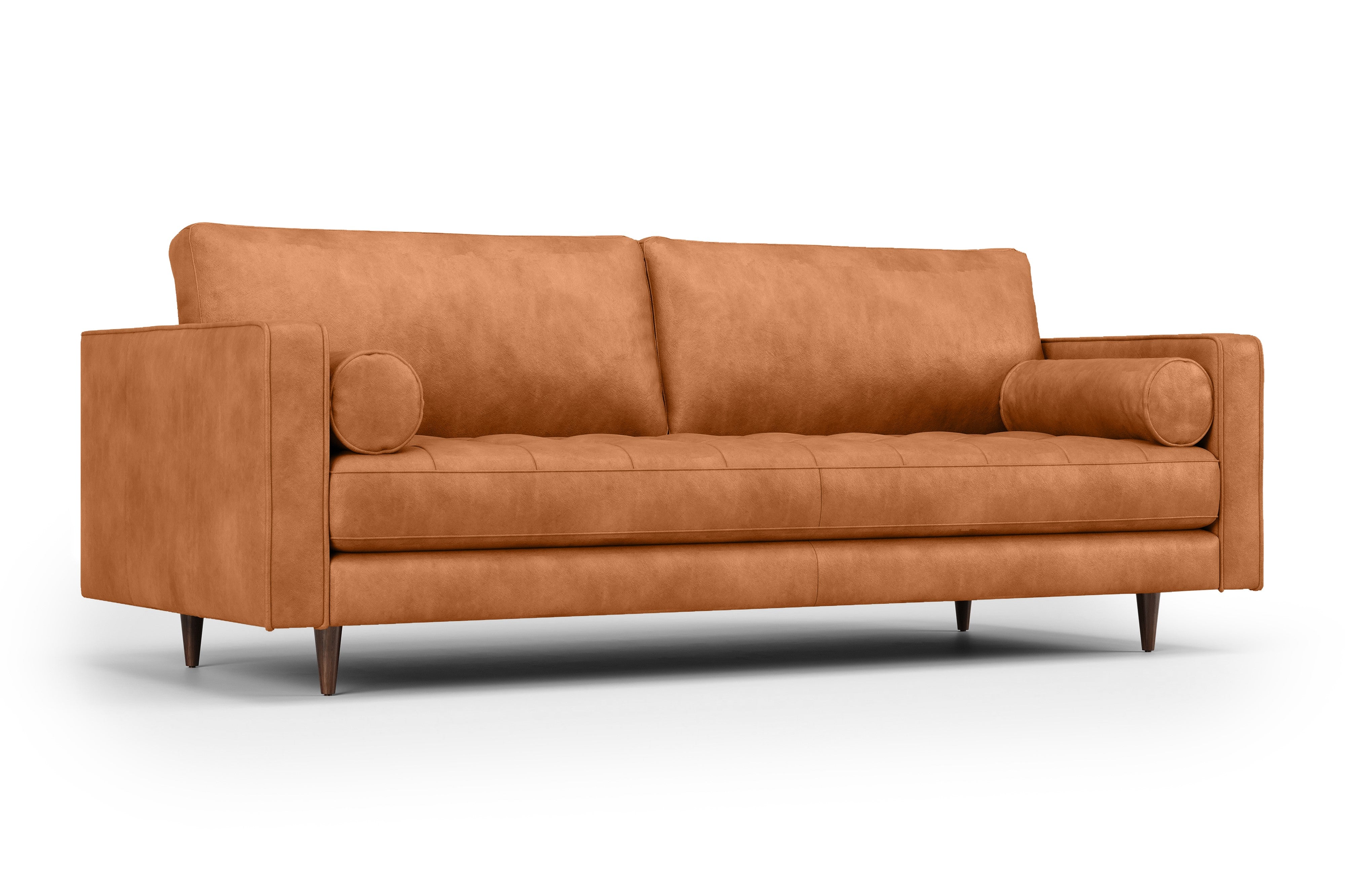 Isabella Leather Grande Sofa, Cognac