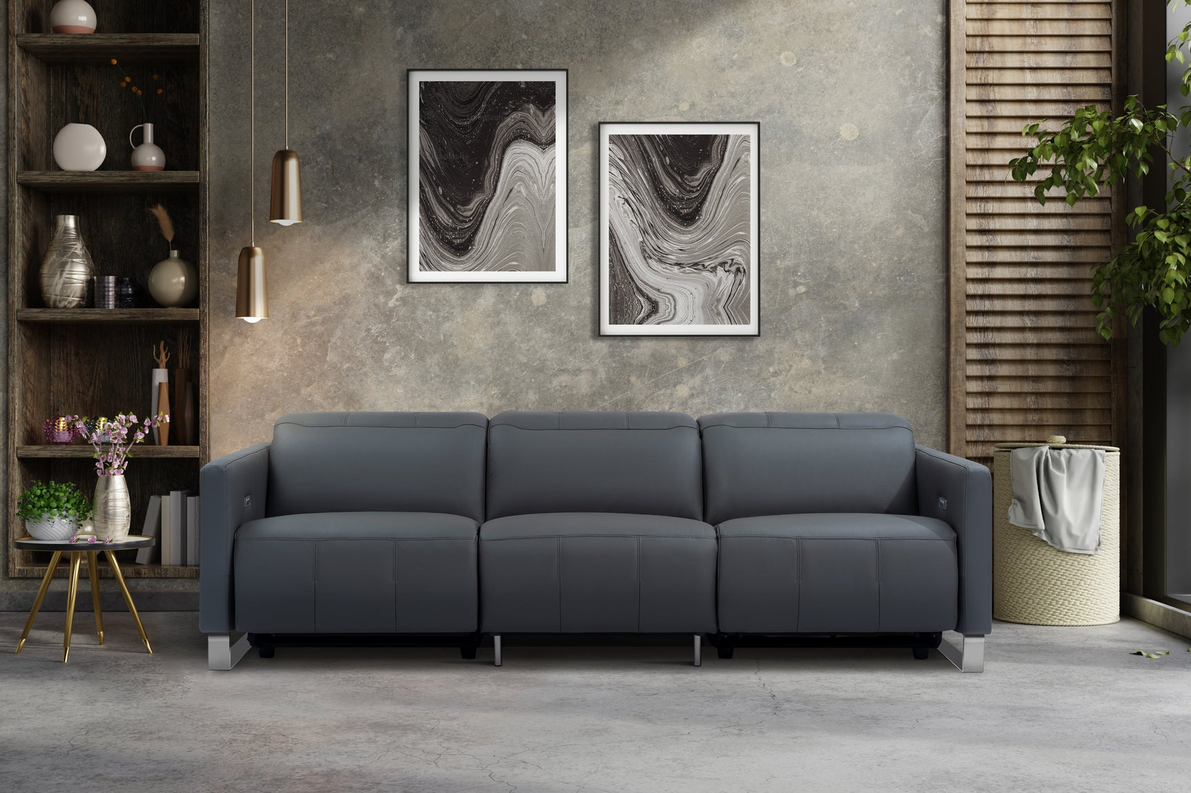 Isla Leather Recliner Sofa