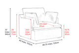 Isola Leather Theater Lounge Modular Sofa