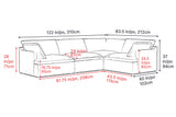 Isola Leather Theater Lounge Modular Sofa