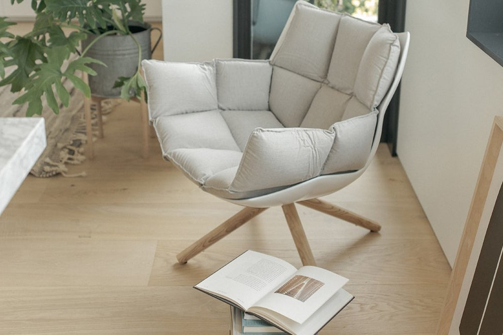 Valencia Marlowe Cashmere Accent Chair, Light Grey Color