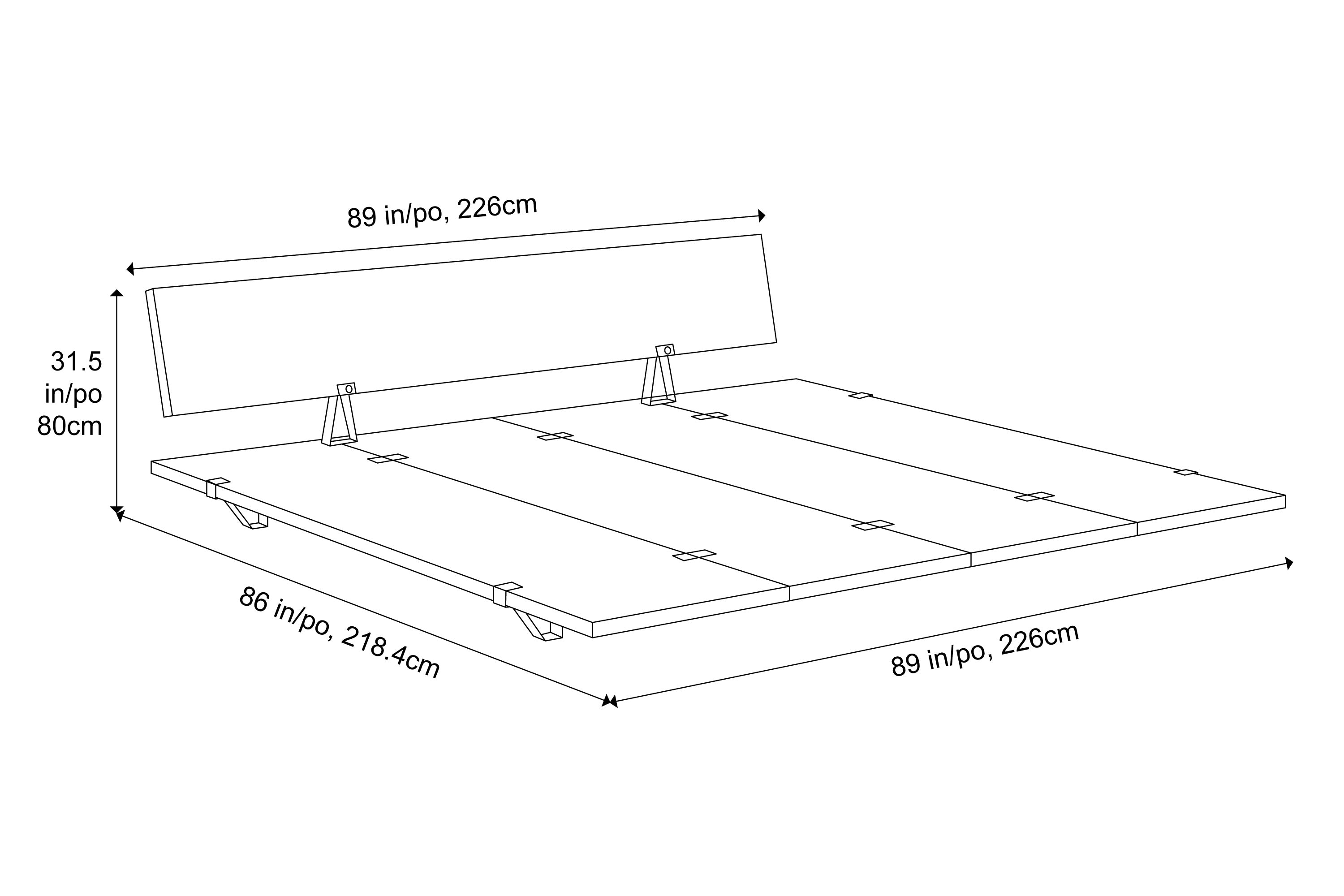 Valencia Jade Wood King Size Bed Frame, Natural