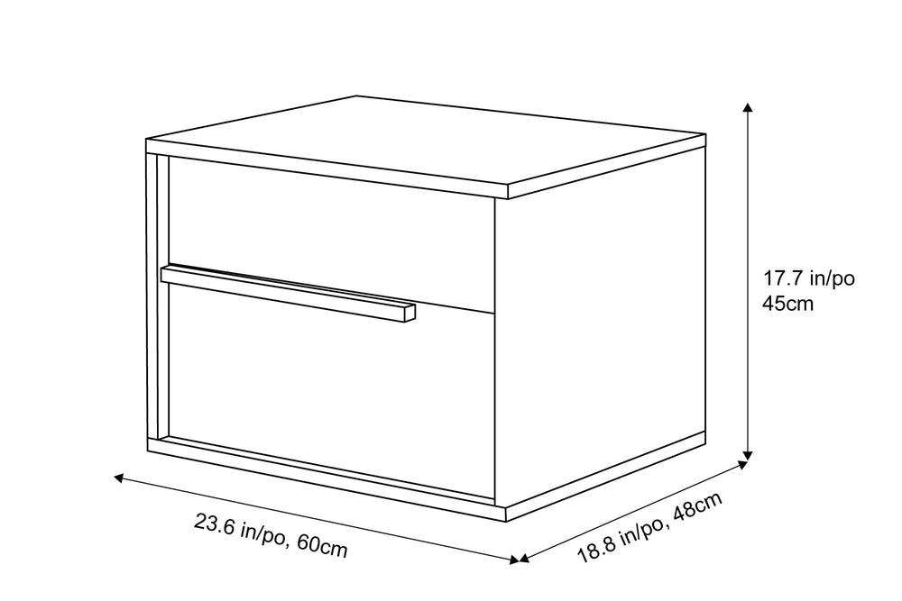 Valencia Micah Wood Nightstand Set of 2, Natural