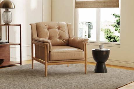 Jasmine Leather Accent Chair